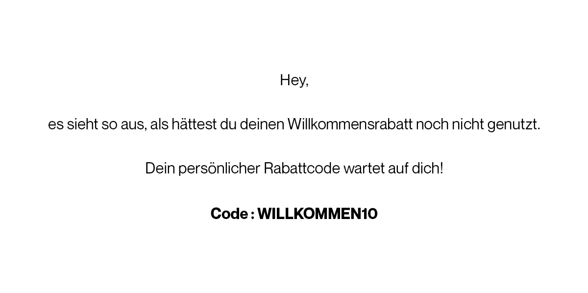 Code: WILLKOMMEN10