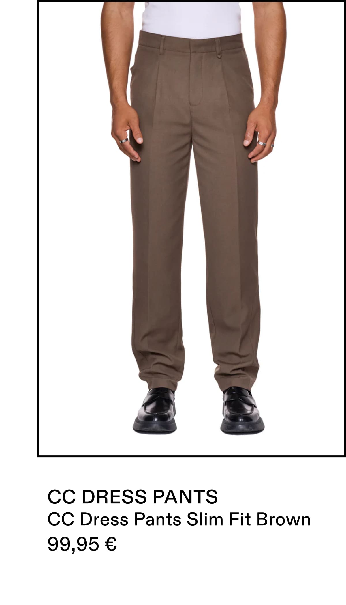 CC Dress Pants Slim Fit Brown