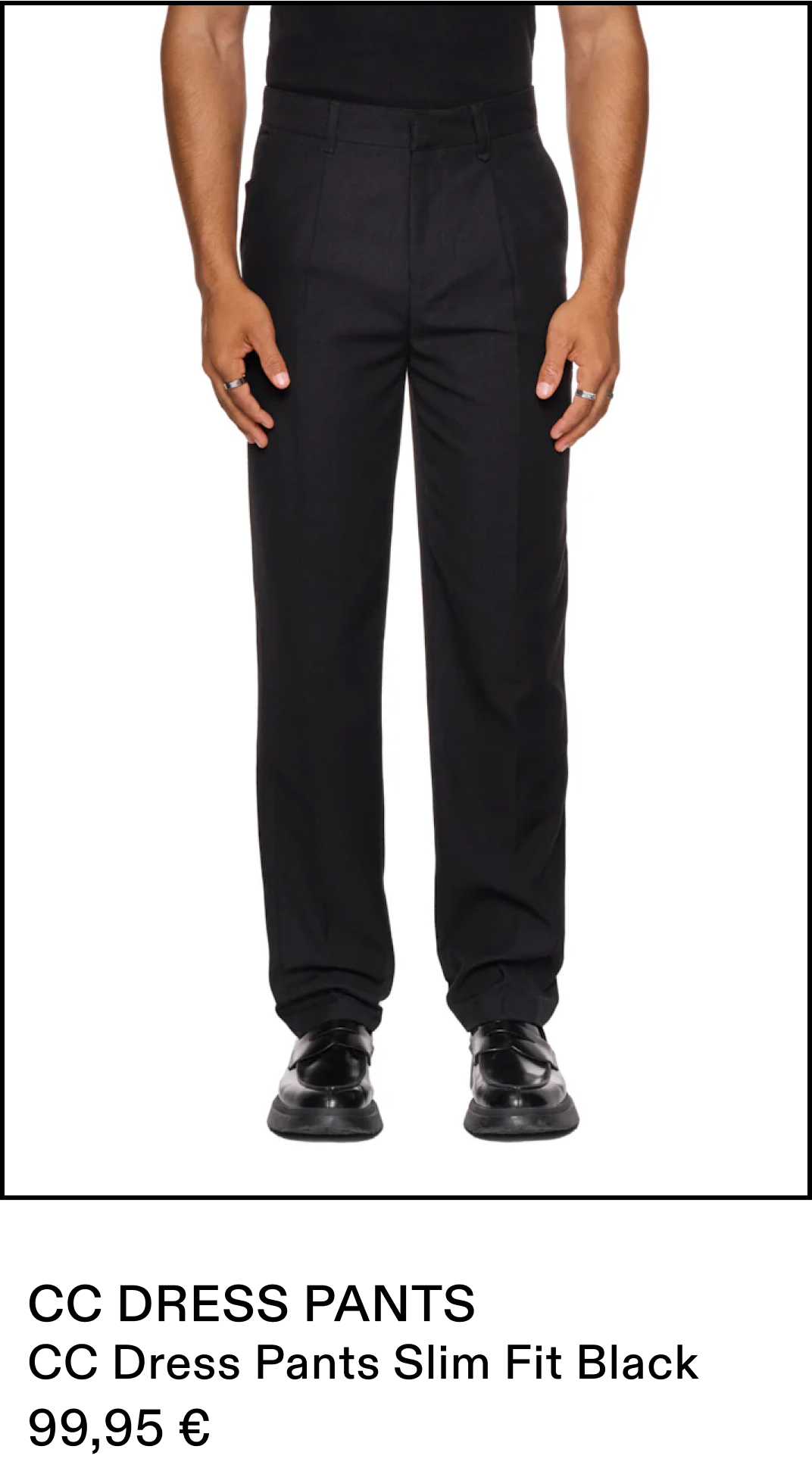 CC Dress Pants Slim Fit Black