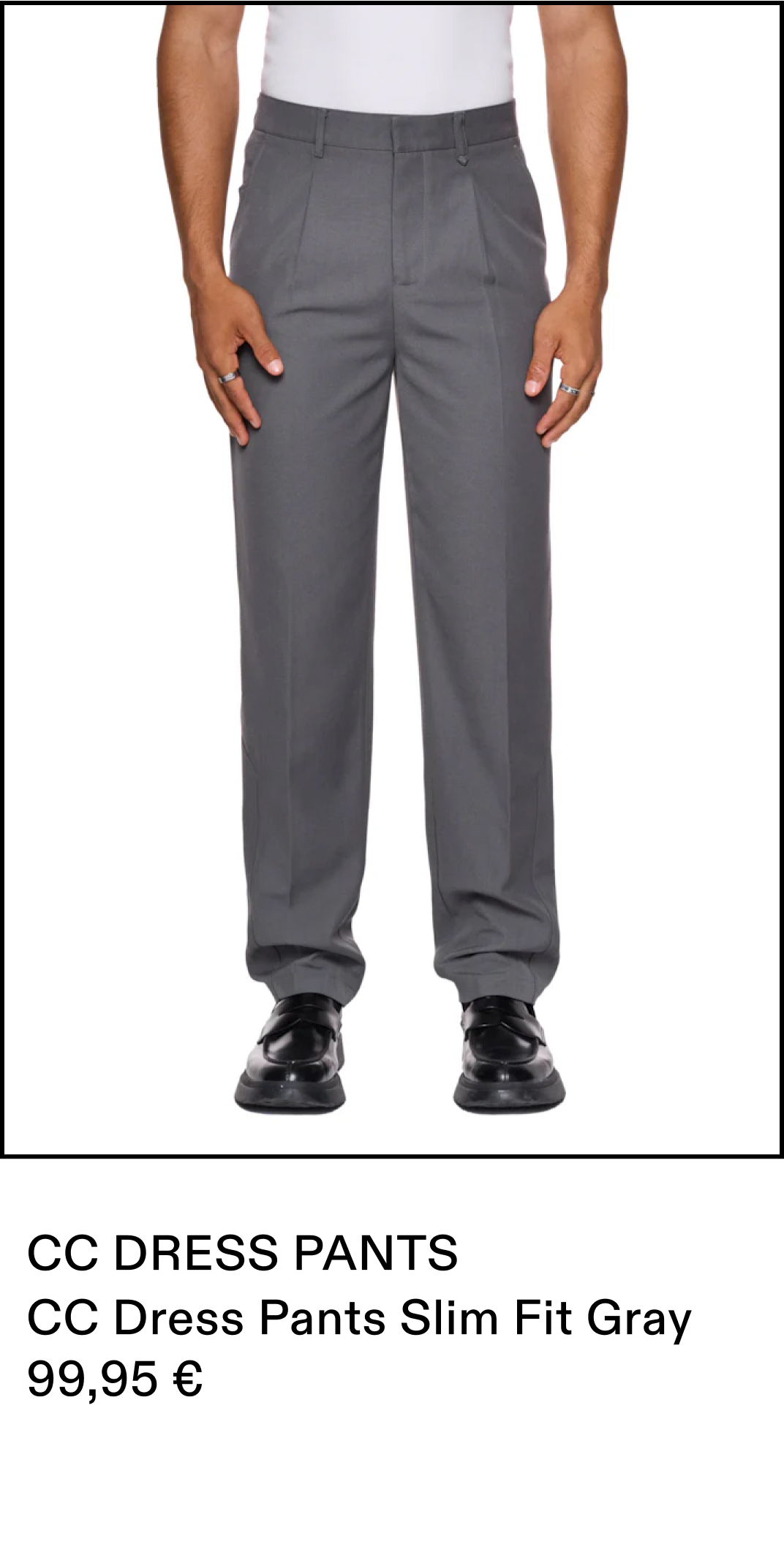 CC Dress Pants Slim Fit Gray