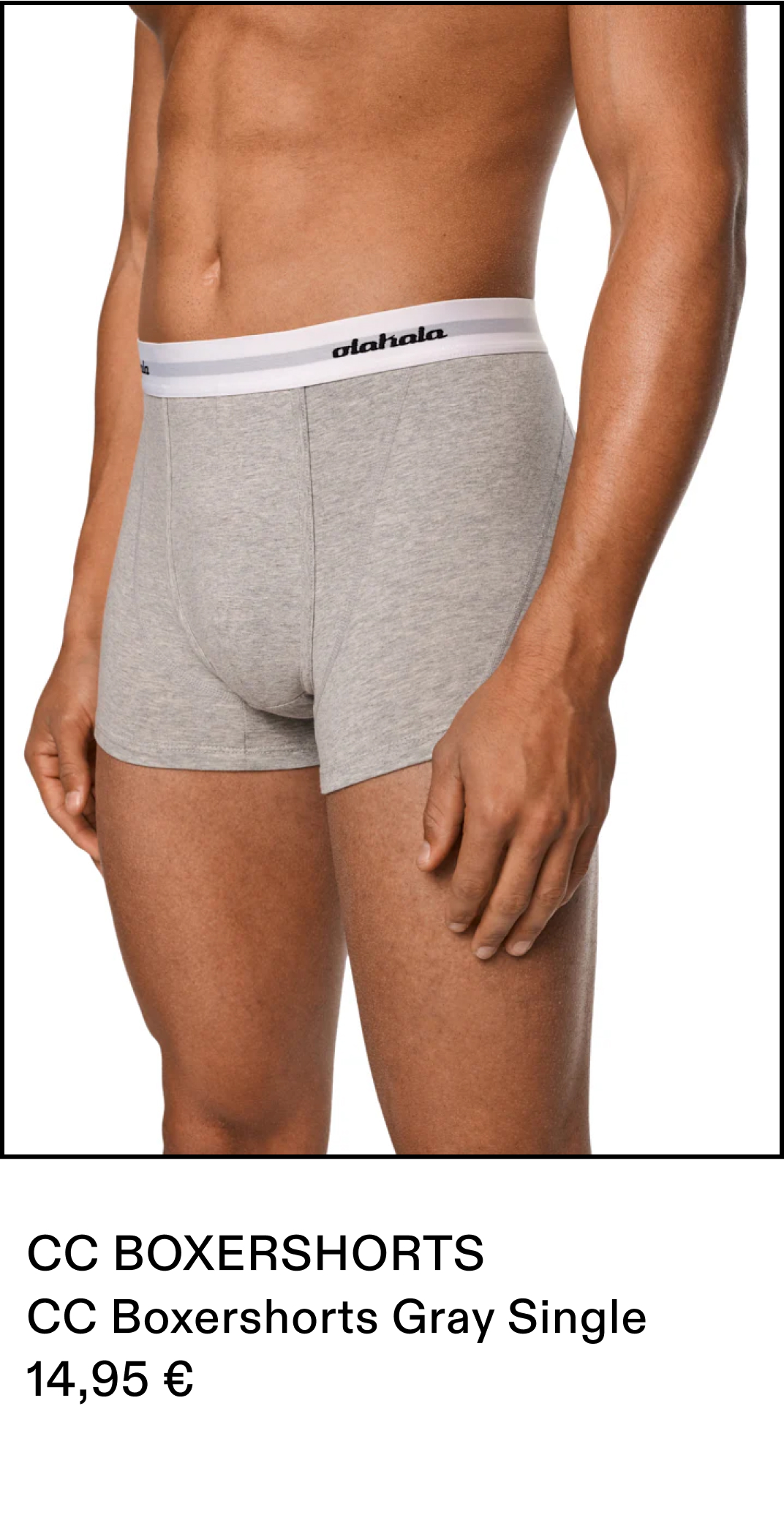 CC Boxershorts Gray Single