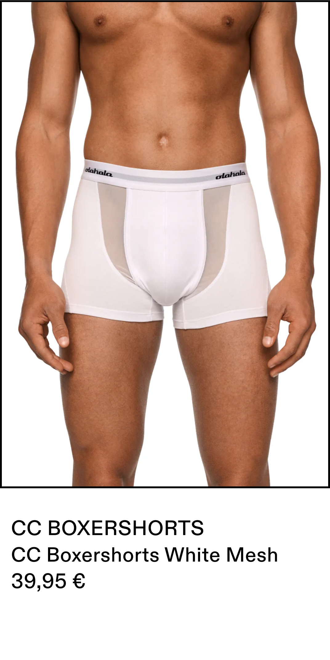 CC Boxershorts White Mesh