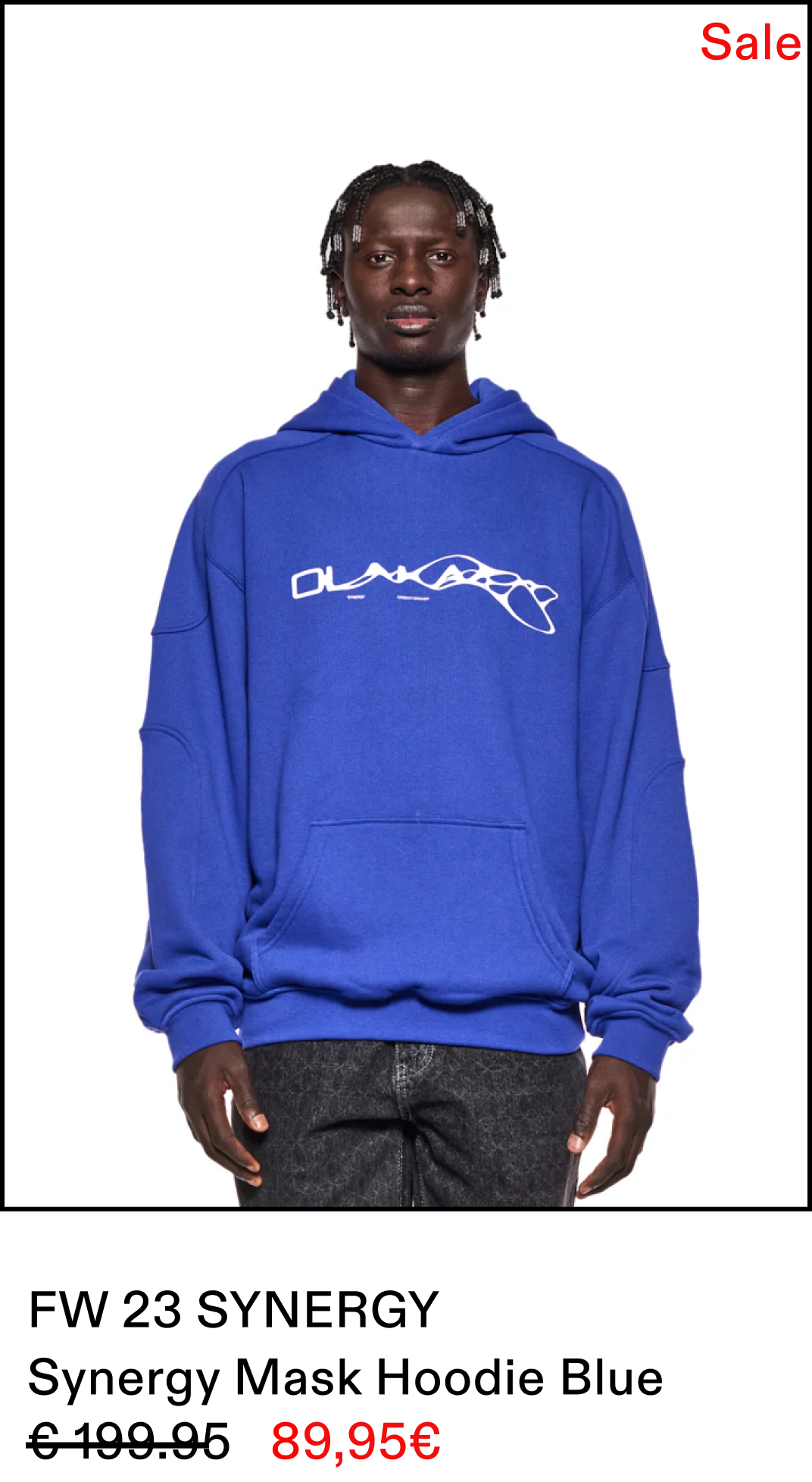 Synergy Mask Hoodie Blue