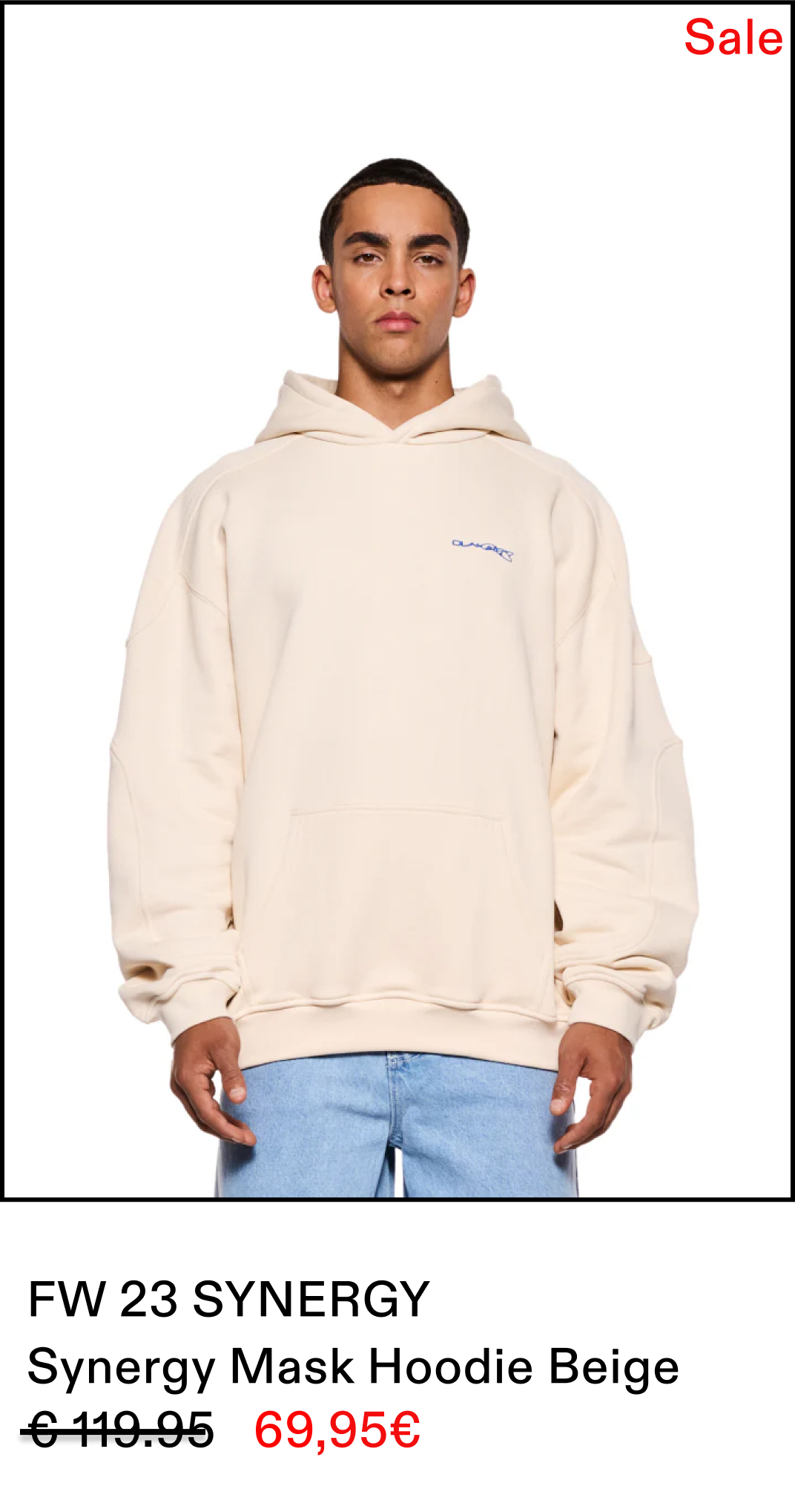 Synergy Mask Hoodie Beige