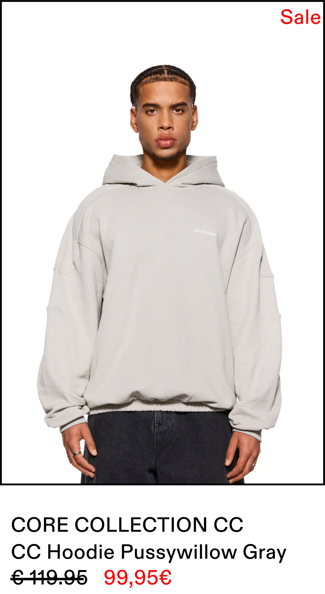 CC Hoodie Pussywillow Gray