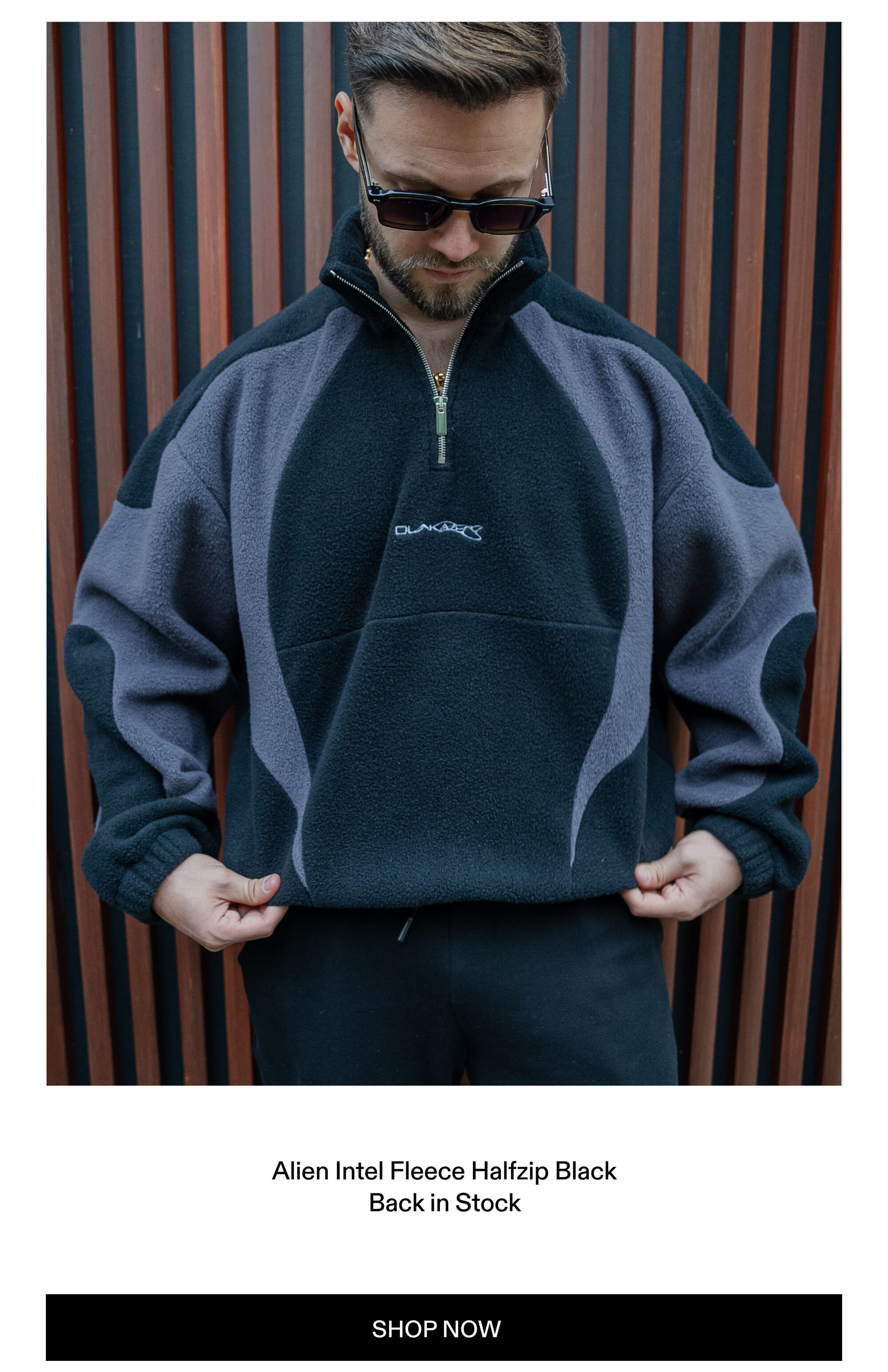 Alien Intel Fleece Halfzip Black