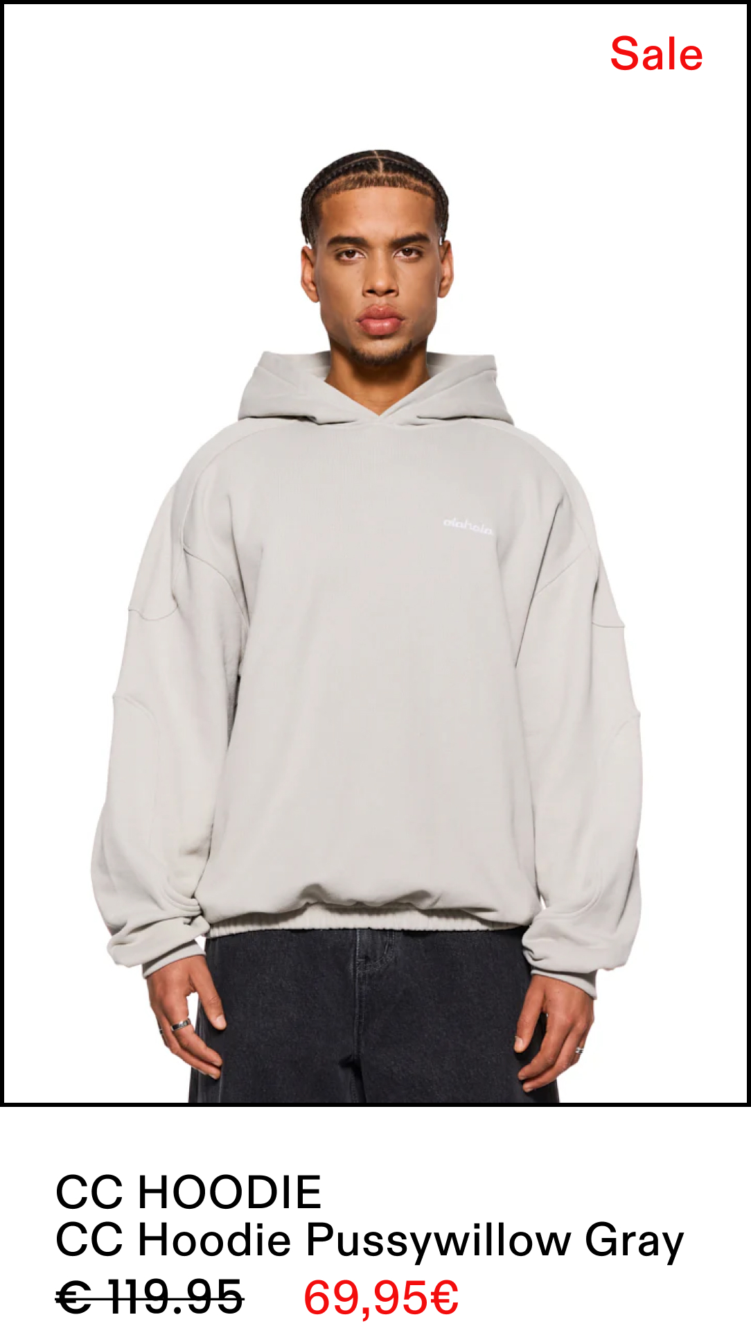 CC Hoodie Pussywillow Gray