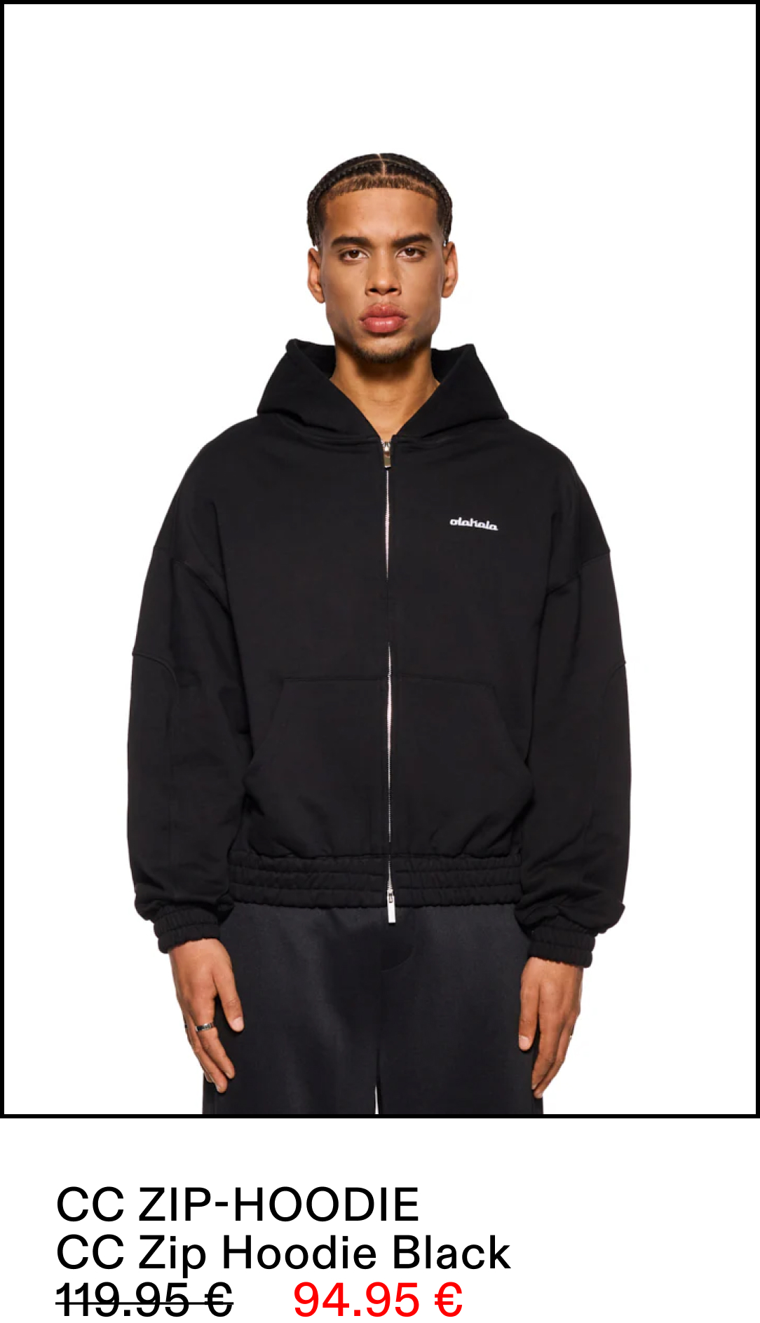 CC Zip Hoodie Black