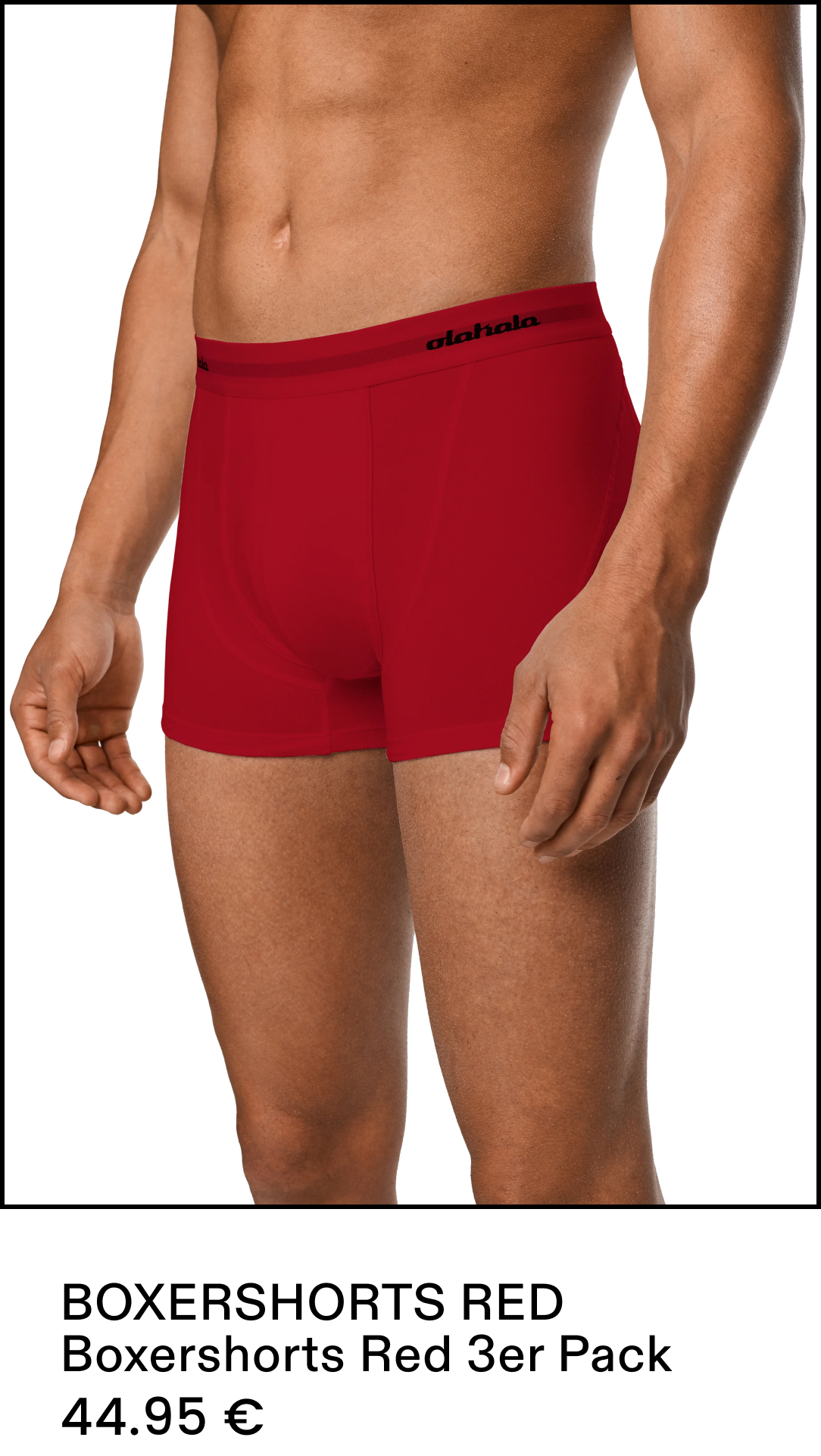 Boxershort Red 3er Pack