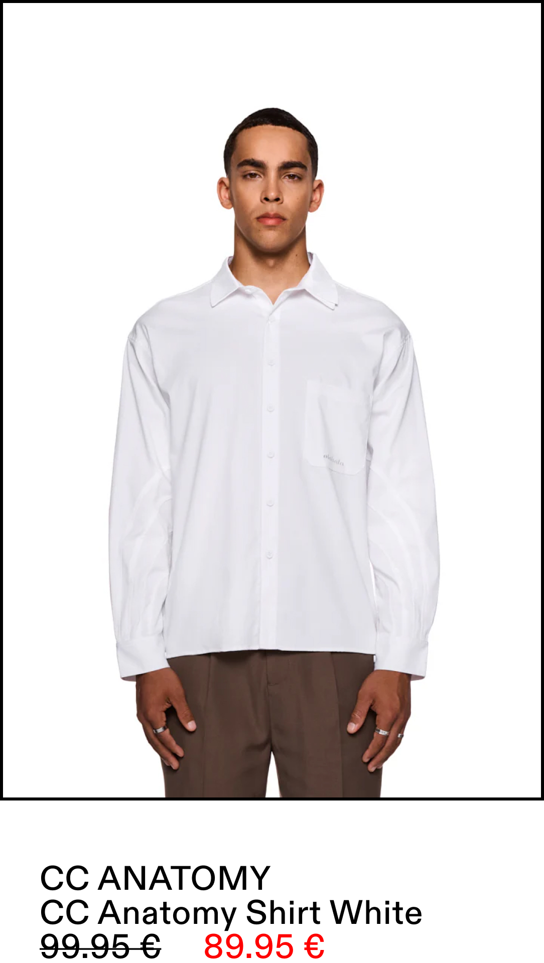  CC Anatomy Shirt White