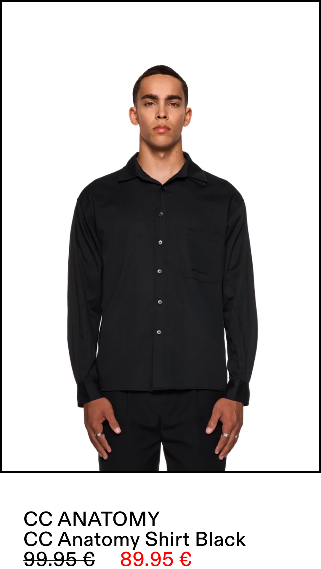 CC Anatomy Shirt Black