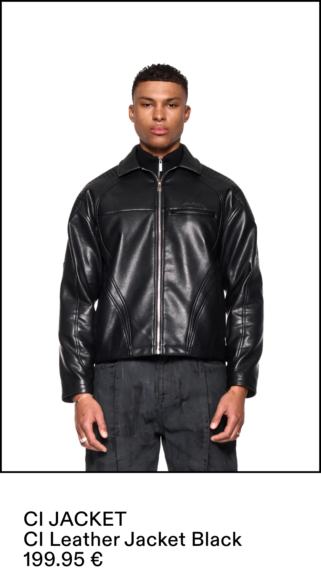 CI Leather Jacket Black