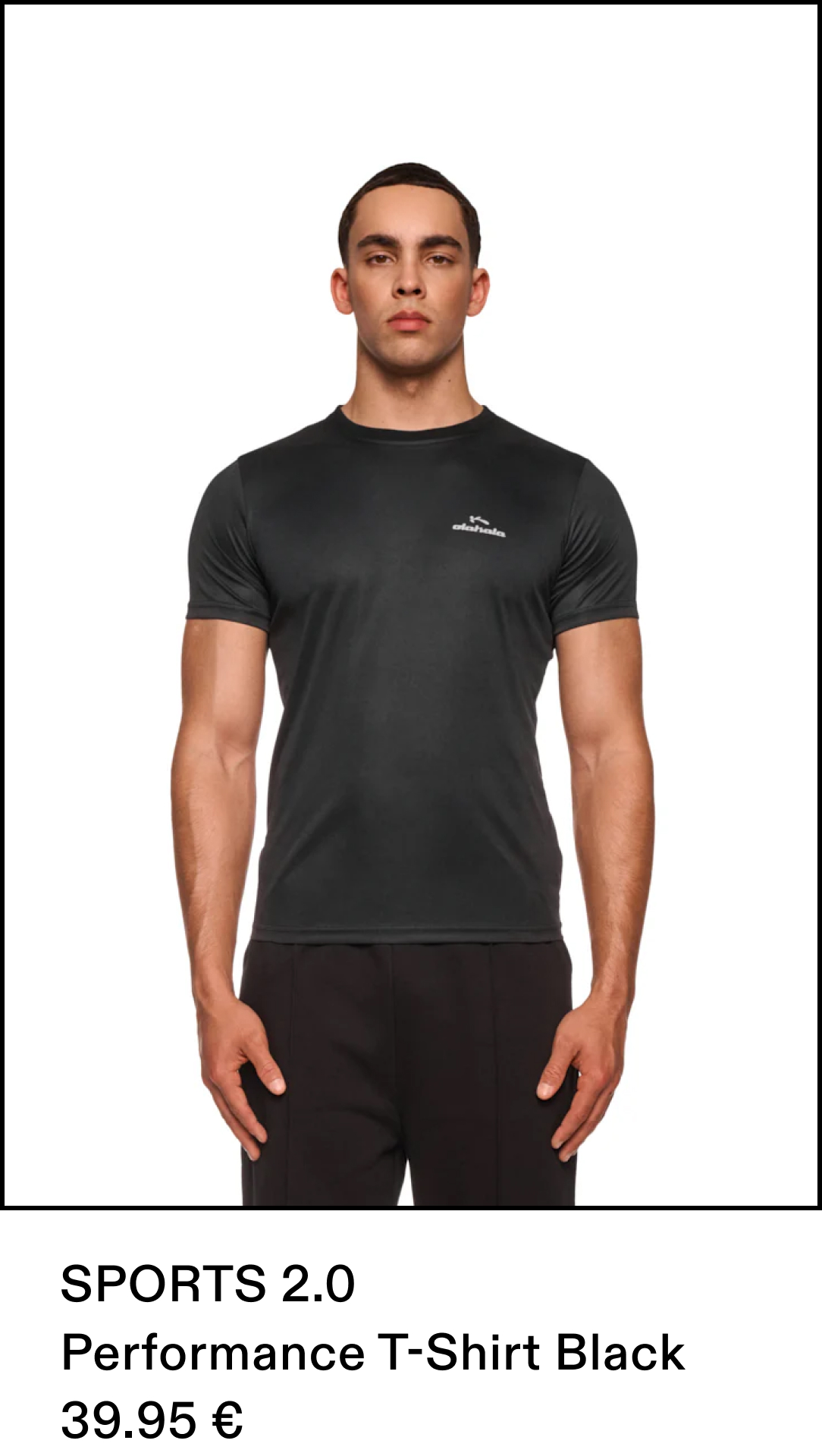 Sports Performance T-Shirt Black