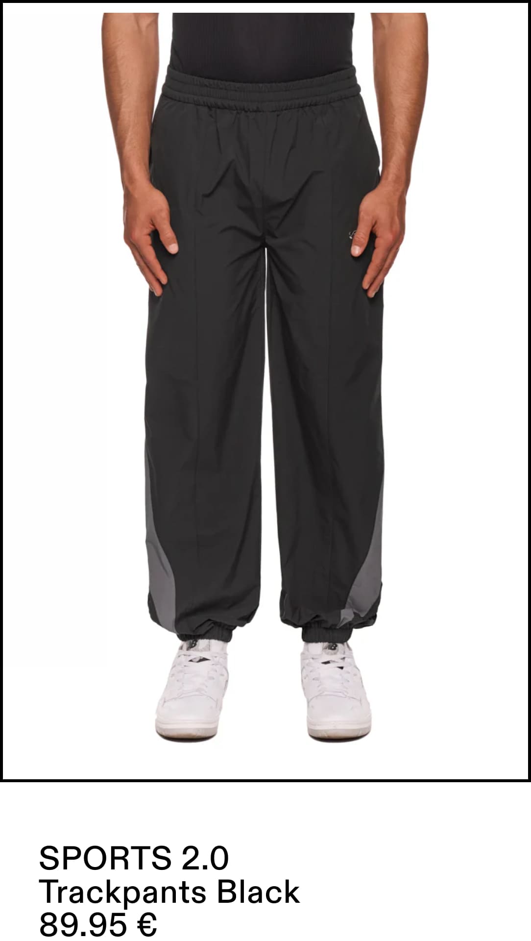 Velour Jogger Pants Black